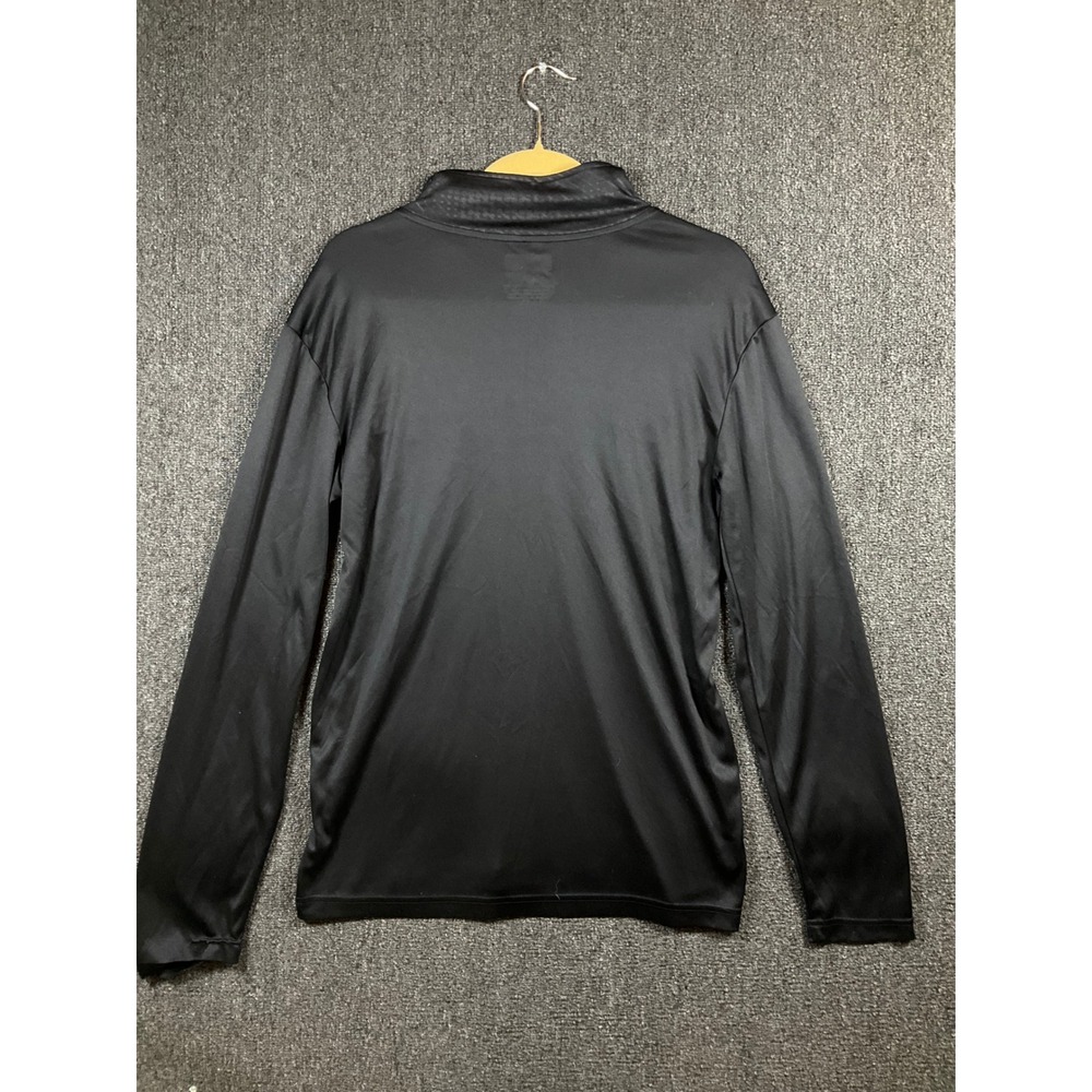 NFL Team Apparel New Orleans Saints Mens Quarter Zip Pullover Black Gold Medium - Picture 5 of 7